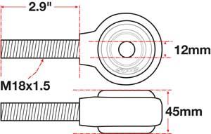 SPC Performance xAxis Rod End Ball Joint - 15767