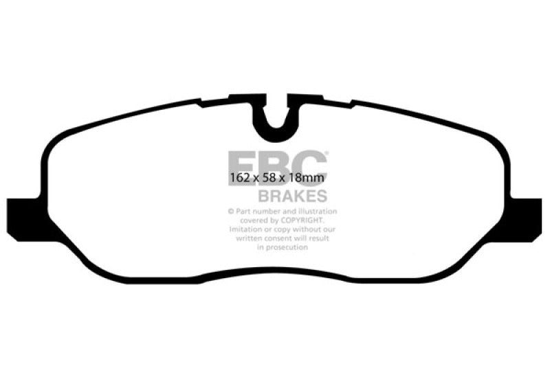 EBC 05-10 Land Rover LR3 4.4 Yellowstuff Front Brake Pads - DP41541R