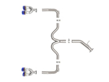 Load image into Gallery viewer, aFe 22-24 Kia Forte GT 1.6L 3in-2.5in 304 Stainless Steel Axle-Back Exhaust w/ Blue Flame Tips - 49-37039-L