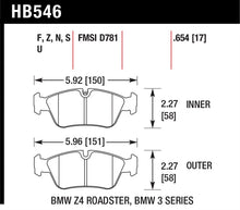 Load image into Gallery viewer, Hawk 08 BMW Z4 3.0L HPS 5.0 Front Brake Pads - HB546B.654