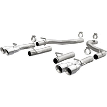 Load image into Gallery viewer, MagnaFlow Axle-Back, SS, 2.5in, Quad Split Rear 3.5in Tip 2015 Dodge Challenger 3.6L V6 - 19218