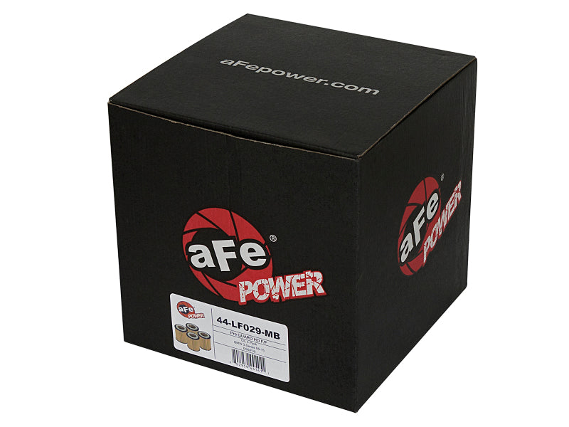aFe Pro GUARD D2 Oil Filter 06-19 BMW Gas Cars L6-3.0T N54/55 - 4 Pack - 44-LF029-MB