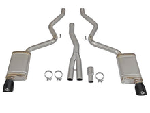 Load image into Gallery viewer, aFe MACHForce XP Exhausts Cat-Back SS-304 EXH w/ Black Tips 15-16 Ford Mustang EcoBoost 2.3L (t) - 49-33084-B
