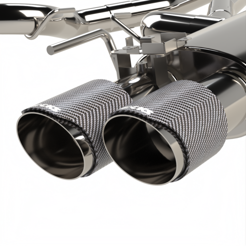 Kooks 18-24 Ford Mustang GT 5.0 3in. Valved Touring Cat-Back Exhaust - Carbon Tips - 11514570