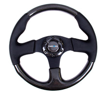 Load image into Gallery viewer, NRG Carbon Fiber Steering Wheel (315mm) Leather Trim w/Black Stitching - ST-310CFBS
