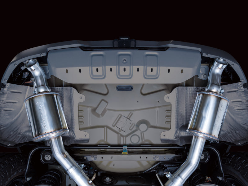 AWE Tuning 2021+ Ford Explorer Tremor 3.0TT 0FG Dual Rear Exit Exhaust w/ Bash Guard - 3015-28625