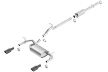 Load image into Gallery viewer, Borla 12-16 Jeep Wrangler 3.6L AT/MT 4DR 4WD S SQ RL AC SR 2.5in 2in TIP 3.5inx3.28in Black Chrome - 140459BC