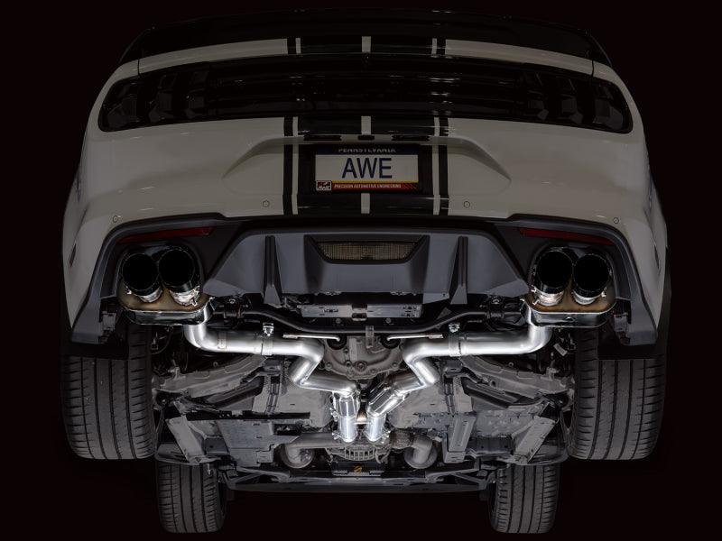AWE Tuning 18-23 S550 Mustang GT SwitchPath Exhaust - Diamond Black Tips - 3025-43550