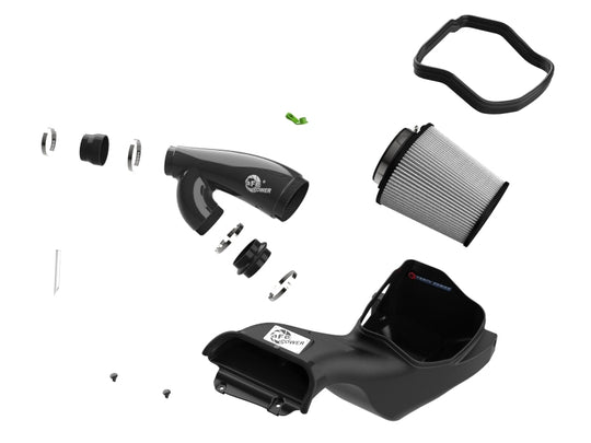 aFe 21-24 Ford F150 Raptor Track Series Carbon Fiber Cold Air Intake System w/ Pro DRY S Filter - 57-10031D