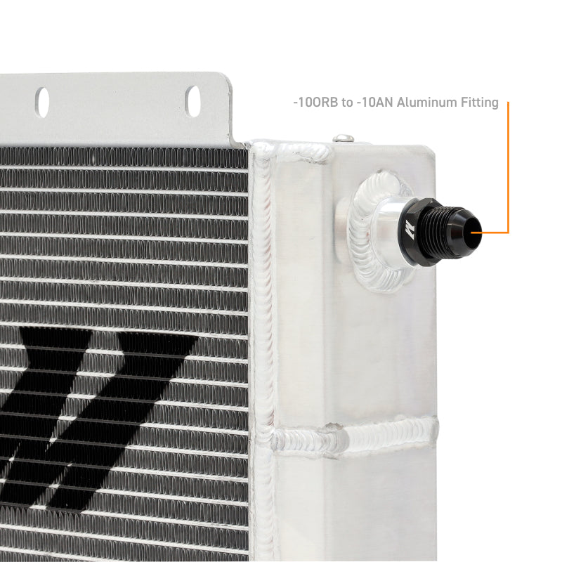 Mishimoto Universal Oil Cooler Kit 23 Row Cooler and 1in x 8in Fan - MMOC-23-K