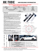 Load image into Gallery viewer, HKS HKSTUDIE SUSPENSION with CANCELLER for G80/G82 - HKSTUDIE-SS001C