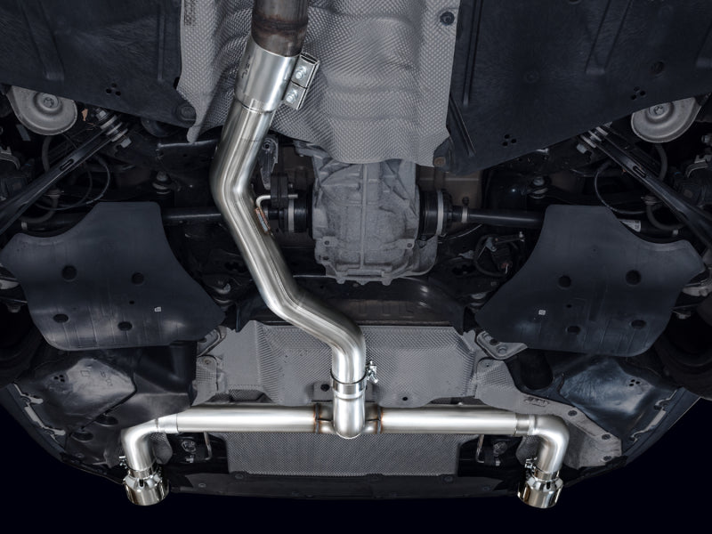 AWE Tuning 19-23 BMW 330i / 21-23 BMW 430i Base G2X Track Edition Axle-Back Exhaust - Chrome Silver - 3020-32429