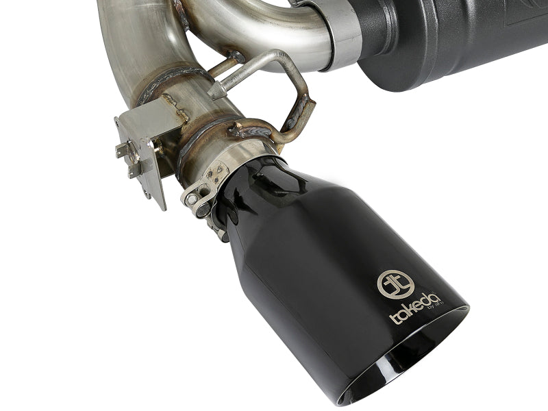 aFe Takeda 3in 304 SS Axle-Back Exhaust System w/ Black Tip 16-18 Ford Focus RS 2.3L (t) - 49-33104-B