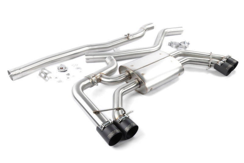 Dinan 18-25 BMW X3 M40i/X4 M40i (G01/G02) Valved Catback Exhaust System - Black Tips - D660-0099-BLK