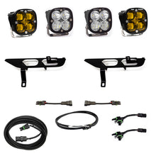 Load image into Gallery viewer, Baja Designs 2021+ Ford F150 Fog Pocket Kit SAE Amber Squadron Pro DC - 447700UP
