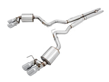 Load image into Gallery viewer, AWE Tuning 2018+ Ford Mustang GT (S550) Cat-Back Exhaust - Touring Edition (Quad Chrome Silver Tips) - 3015-42102