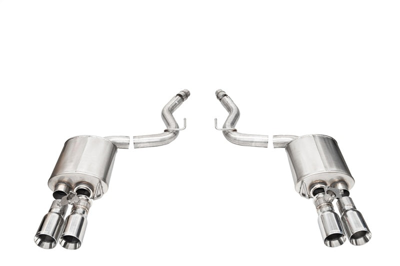 Corsa 2024+ Ford Mustang V8 5.0L 3in Axle-Back Exhaust System w/ Twin 4in Polished Straight Tips - 21262