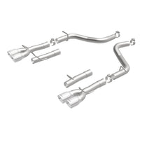 Load image into Gallery viewer, MagnaFlow Axle-Back, SS, 2.5in, Quad Split Rear 3.5in Tip 2015 Dodge Challenger 3.6L V6 - 19218