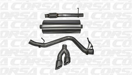Corsa 14-19 GMC Sierra/Chevy Silv 1500 Reg. Cab/Long Bed 5.3L V8 Polished  Single Side CB Exhaust - 14872
