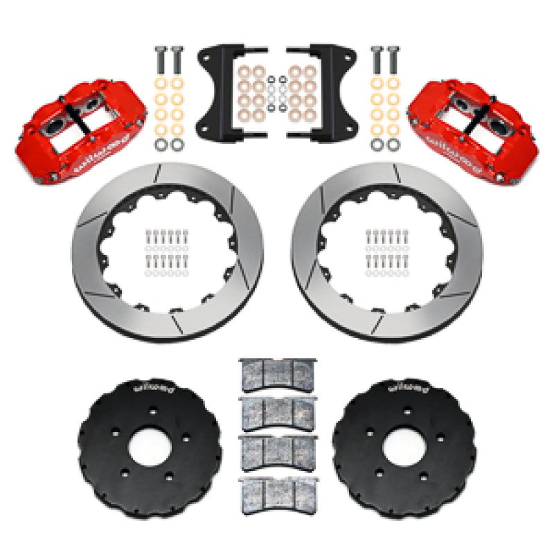 Wilwood 14-19 Chevrolet Corvette C7 Forged Narrow Superlite 6R Front BBK - 13.06 Rotor - Red - 140-18531-R