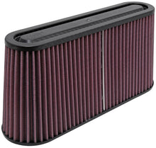 Load image into Gallery viewer, K&amp;N Filter Univ Air Filter Carbon Fiber Top/Base Oval FLG 12x3-1/2in B / 11x2-1/2in T / 5-3/4in H - RP-5105