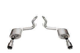 Corsa 24+ Ford Mustang GT Touring Axle-Back Ex.Sys 3.0in Dual Rear Exit w/4.5in Straight Cut Tips - 21257