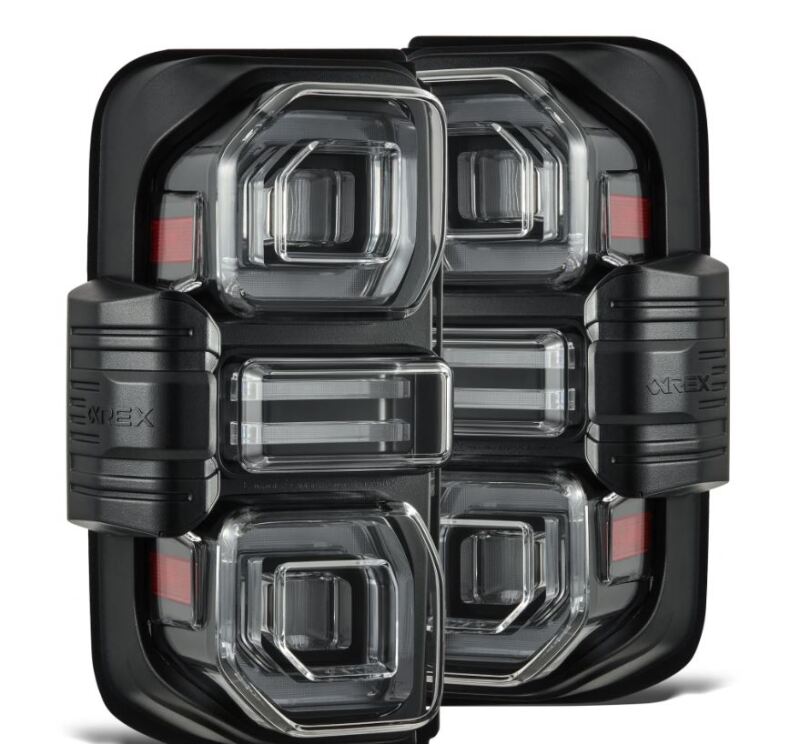 AlphaRex 21-24 Ford Bronco (Excl. Raptor) Nova-Series LED Tail Lights - Black - 659010