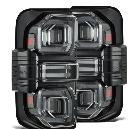 AlphaRex 21-24 Ford Bronco (Excl. Raptor) Nova-Series LED Tail Lights - Black - 659010