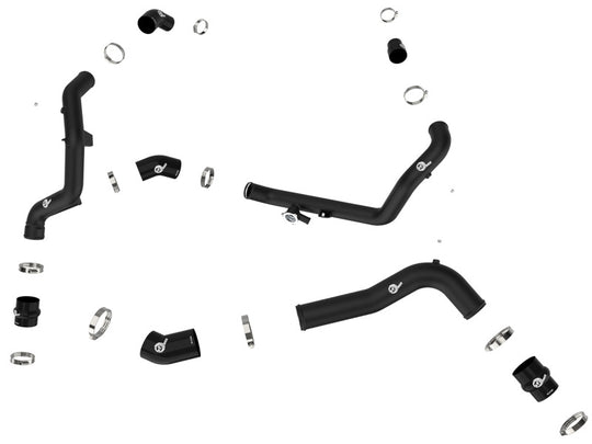 aFe 20-23 Ford Explorer ST V6 3.0L (tt) BladeRunner Aluminum Hot and Cold Charge Pipe Kit - Black - 46-20654-B