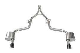 Corsa 2015-2023 Charger SRT/Hellcat/Redeye 2.75in Valved Catback DRE w/ Single 4.5in Blk PVD Tips - 21072BLK