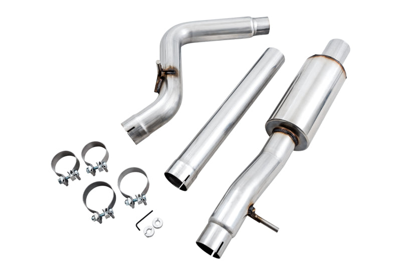 AWE Tuning 07-18 Jeep Wrangler JK/JKU 3.6L Tread Edition Axle-Back Dual Exhaust - Chrome Silver Tips - 3015-32003