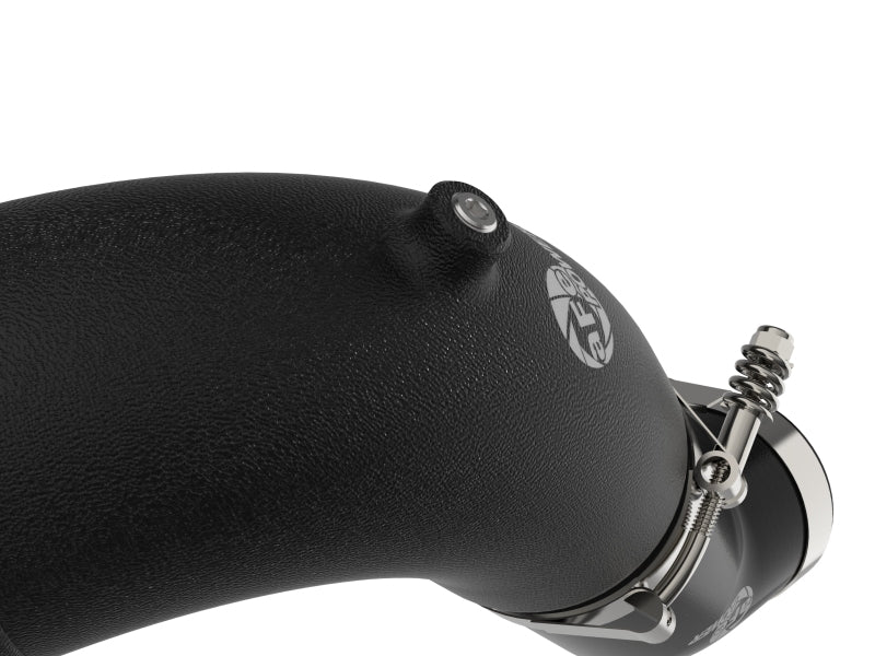 aFe BladeRunner 3-1/2in Aluminum Cold Charge Pipe Black RAM Diesel Trucks 25-26 L6-6.7L (td) - 46-20819-B