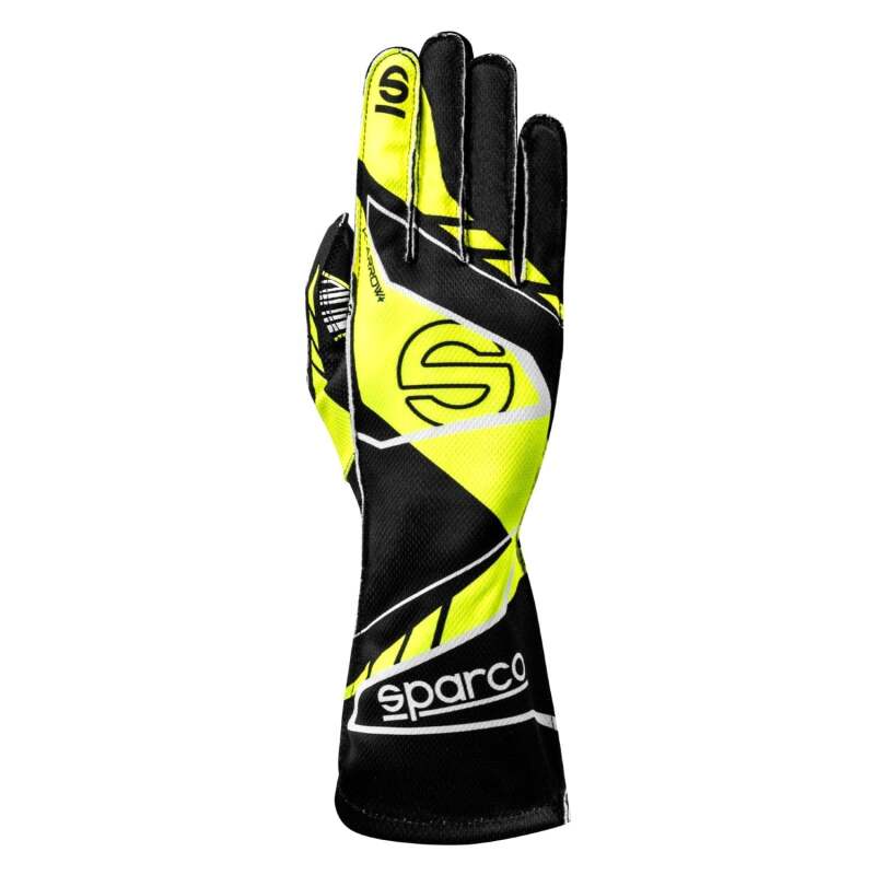 Sparco  K-Arrow+ Black and Yellow Karting Gloves Size 9 - BKG0003B0K08009