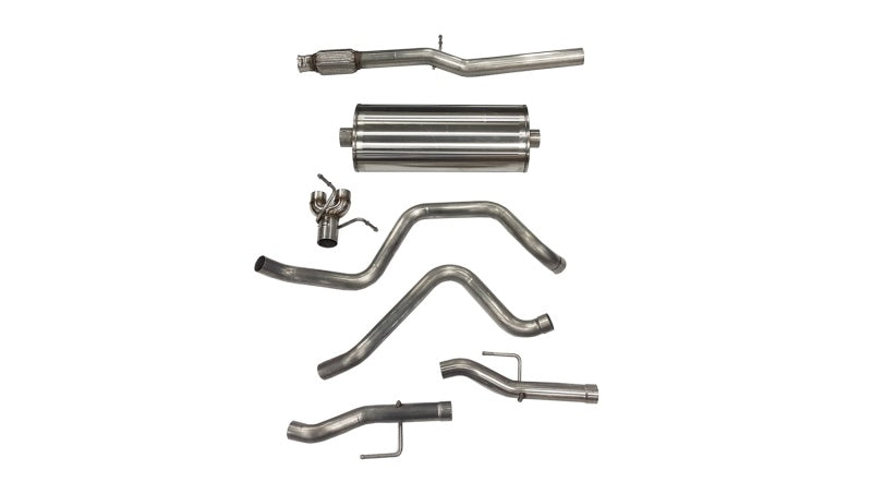 Corsa 19-23 Chevy Silverado/GMC Sierra 6.2L Crew Cab Short Bed 147.5 Cat-Back Dual Rear Exit No Tips - 21033