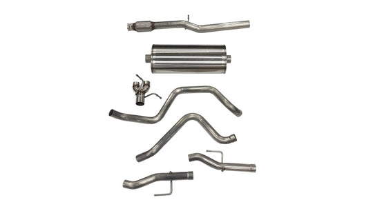 Corsa 19-23 Chevy Silverado /GMC Sierra 6.2L Crew Cab Stnd Bed (157in) Cat-Back Dual Rear No Tip - 21034
