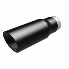 Load image into Gallery viewer, MagnaFlow Tip Stainless Black Coated Single Wall Round Single Outlet 5in Dia 3.5in Inlet 14.5in L - 35237