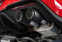 Load image into Gallery viewer, MBRP 18-20 Ford Mustang GT 5.0 w/ Quad Tip Active Exhaust Cat Back Split Rear T304 w/ Carb Fib Tips - S72093CF