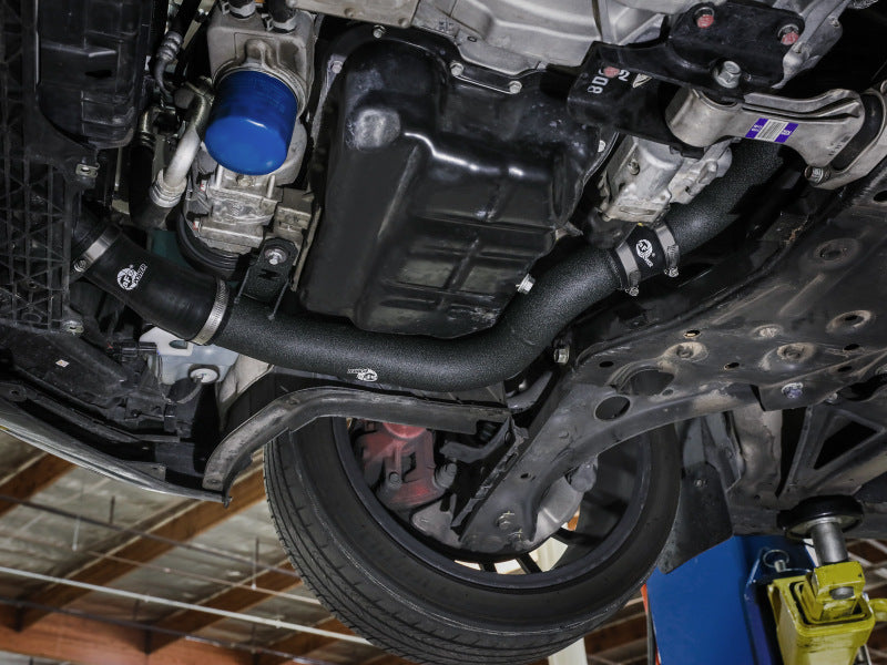 aFe 22-23 Hyundai Kona N L4 2.0L (t) BladeRunner 2-1/4in to 2-1/2in Aluminum Hot Charge Pipe - Black - 46-20628-B