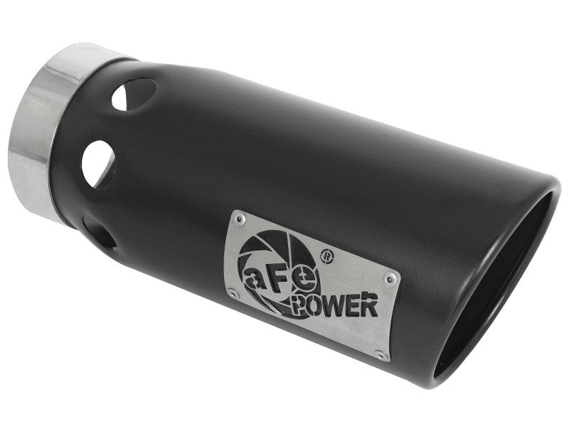 aFe LARGE BORE HD 3in 409-SS DPF-Back Exhaust w/Black Tip 14-18 RAM 1500 EcoDiesel V6-3.0L (td) - 49-42065-B