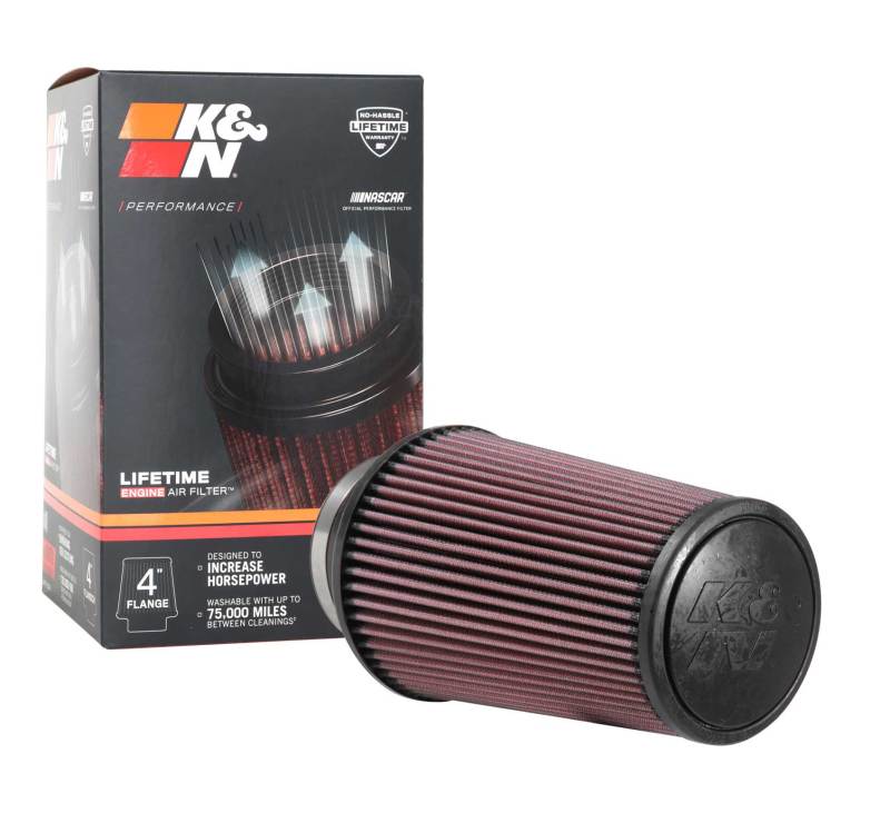 K&N Universal Rubber Filter 4inch FLG / 6inch OD-B / 4-5/8inch OD-T / 9inch H - RE-0870