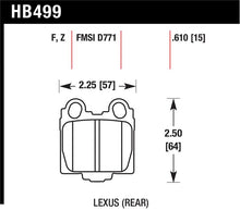 Load image into Gallery viewer, Hawk 00-05 Lexus IS300 HPS Street Rear Brake Pads - HB499F.610