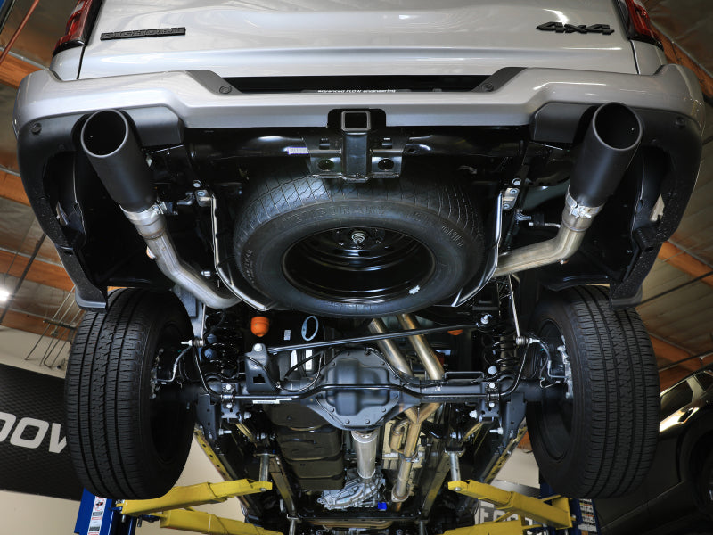 aFe Vulcan Series Cat-Back Exhaust System RAM 1500 2025 V6-3.0L (tt)- Black Tips - 49-32088-B