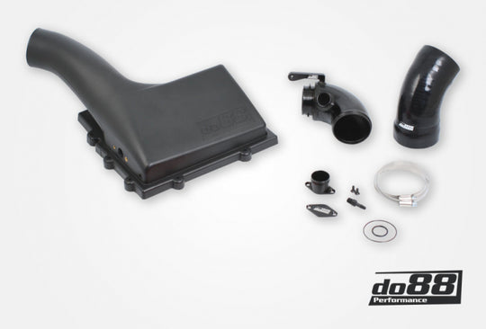 do88 VAG 1.8 2.0 TSI (MQB) V1 Intake System w/Inlet Pipe Black Hose - LF-120-S-130