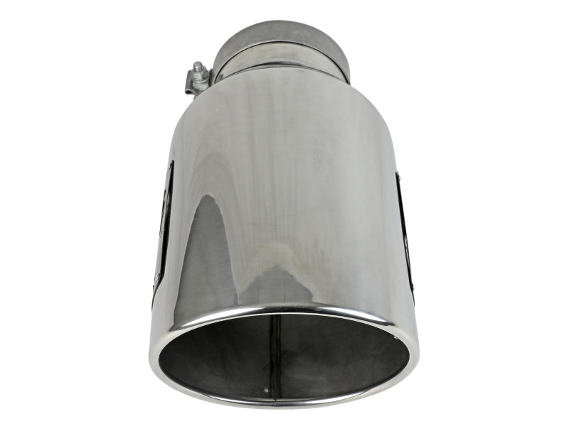 aFe Power Universal 5in Inlet 8in Outlet MACH Force-XP Clamp-On Exhaust Tip - Polished - 49T50801-P15