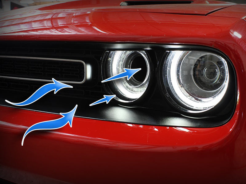 aFe Momentum GT Dynamic Air Scoop Dodge Challenger 15-20 - Red - 54-72203-SR
