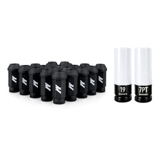 Load image into Gallery viewer, Mishimoto Steel Locking Lug Nuts M14x1.5 20pc Set Black - MMLG-M14-20LBK