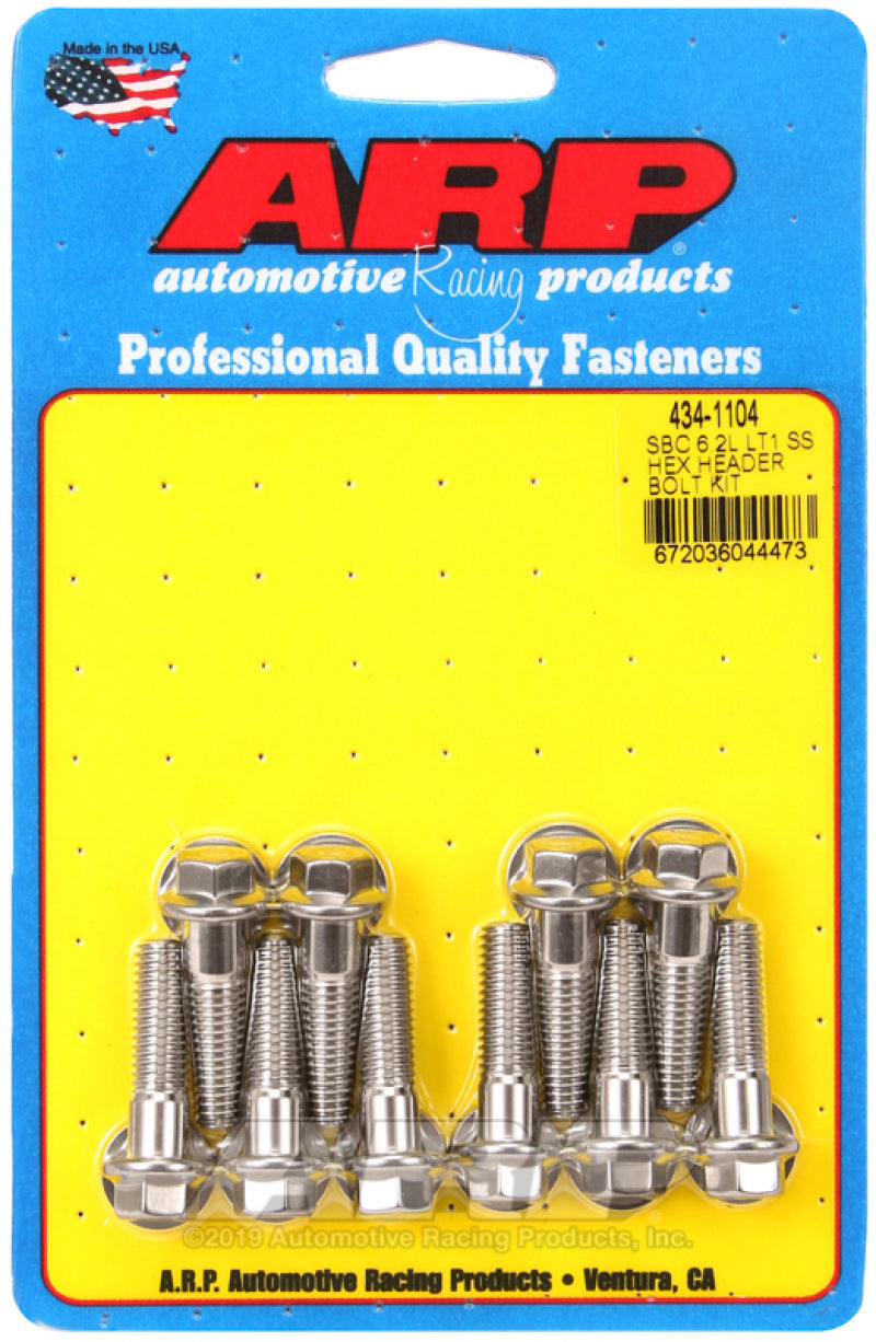 ARP SBC LT1 6.2L SS Hex Header Bolt Kit - 434-1104