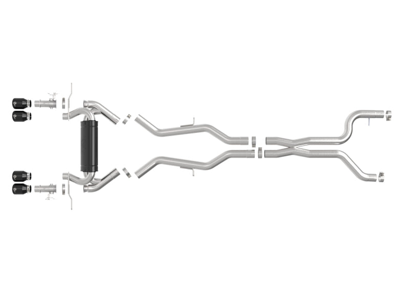 aFe 23-25 BMW M2 L6-3.0L (G87) MACH Force-Xp Cat-Back Exhaust w/ Black Tip - 49-36353-B