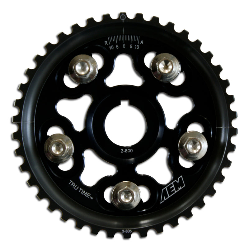 AEM 92-01 Honda Prelude Si VTEC/ Base & SH True Black Tru-Time Cam Gear - 23-801BK