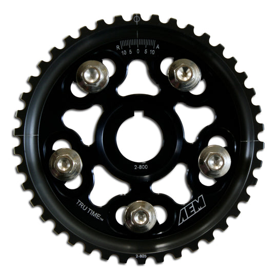 AEM 92-01 Honda Prelude Si VTEC/ Base & SH True Black Tru-Time Cam Gear - 23-801BK